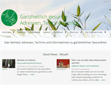 Tablet Screenshot of heilnetz.de